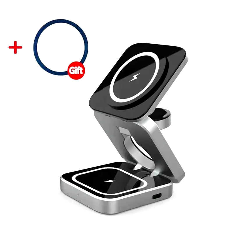 3 in 1 Magnetic Wireless Charger Stand