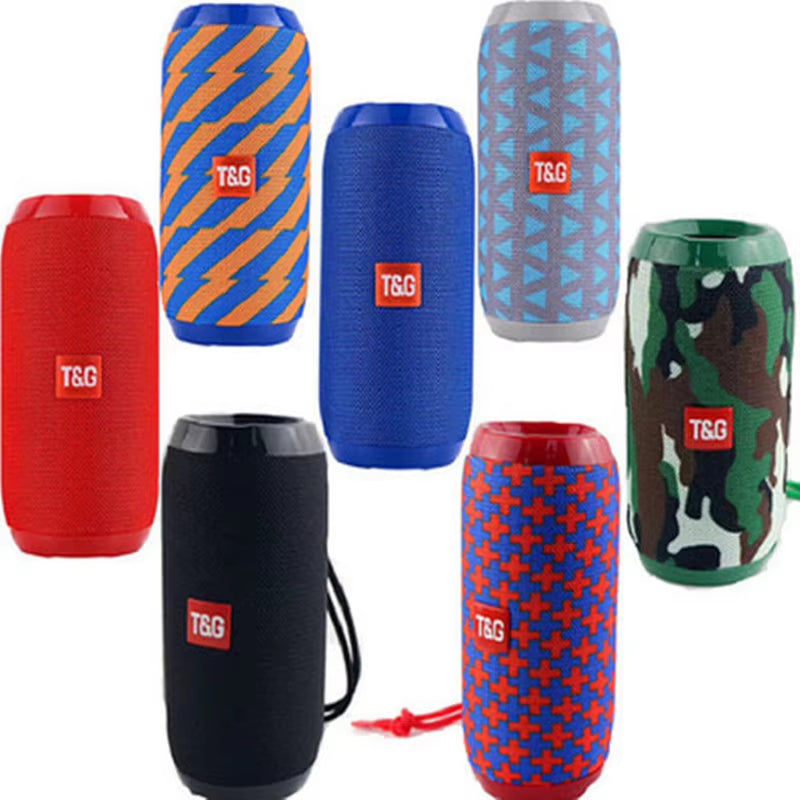 TG117 Portable Outdoor Bluetooth Speaker with Dual Bass Sound Bar and FM Radio