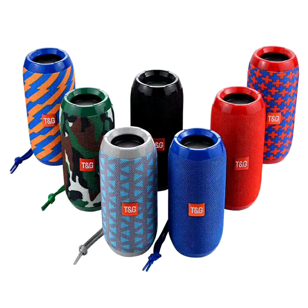 TG117 Portable Outdoor Bluetooth Speaker with Dual Bass Sound Bar and FM Radio