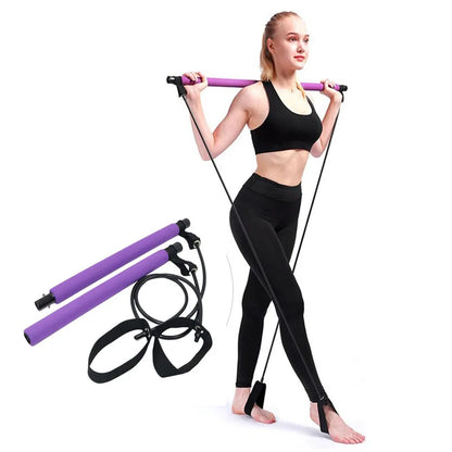 Portable Pilates Bar and Resistance Band