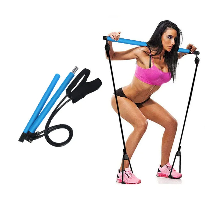 Portable Pilates Bar and Resistance Band