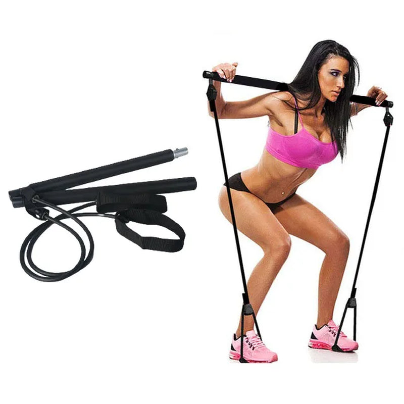 Portable Pilates Bar and Resistance Band